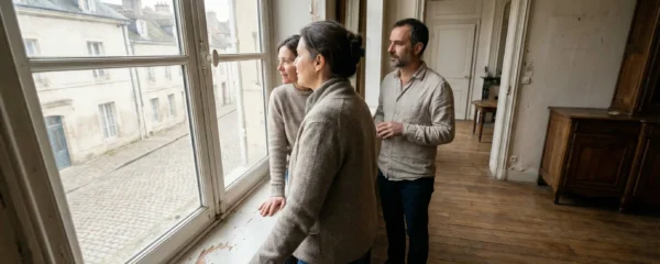Visite d'appartement à Dijon avec vue sur la rue